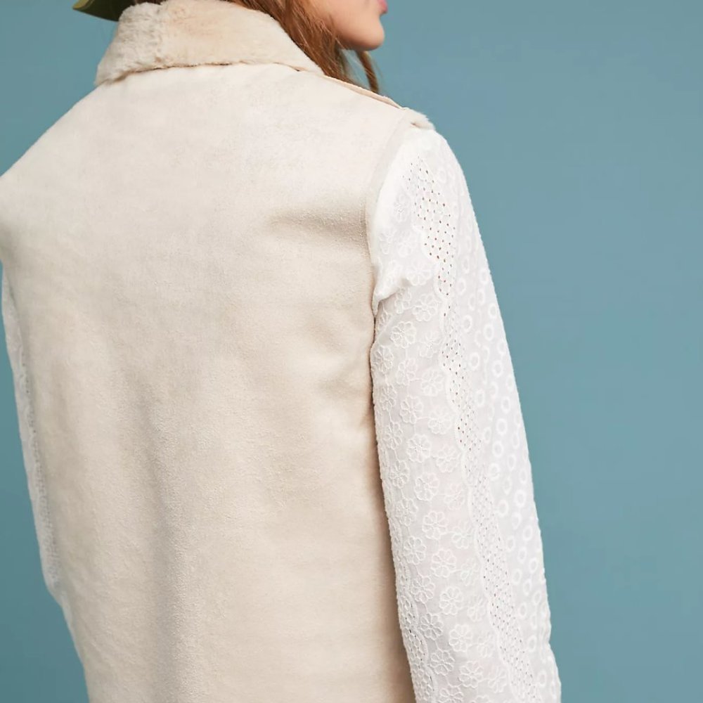 Reversible faux fur vest - Picture 3 of 5